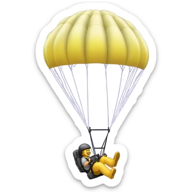 Me flying a powered parachute sticker