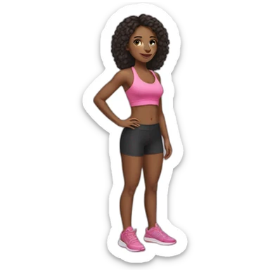 Fit girl sticker