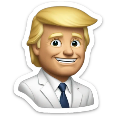 Trump qui fait un doigt d’honneur sticker