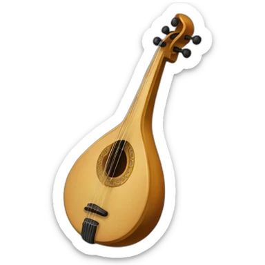 Erlandskian Harpchoird Instrument Ethnic sticker