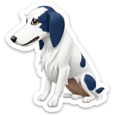 daihatsu dark blue atrai and white saluki sticker