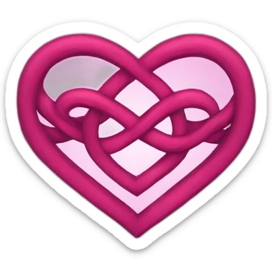 heart as an infinity symbol sticker
