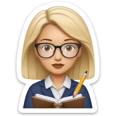 Psicóloga anotando sticker