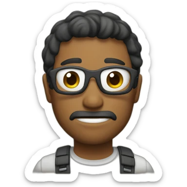 persona haciendo ojito sticker