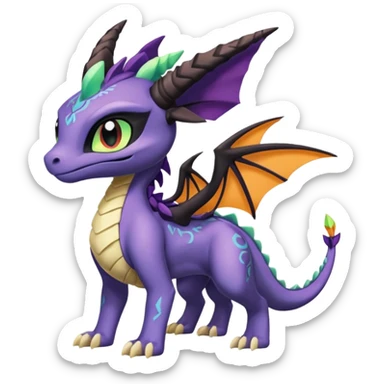 Meloetta-Raikou-Spyro-Toothless-Stitch-Fakémon-creature-hybrid sticker