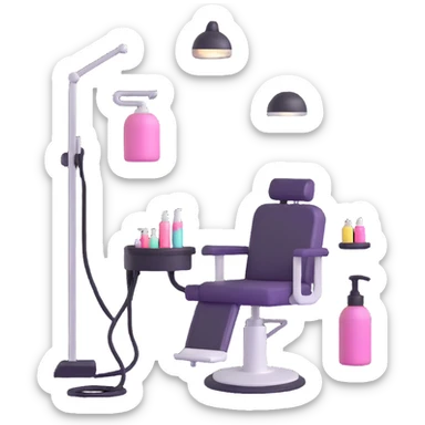 group of hairstylists training together in beauty salon sticker