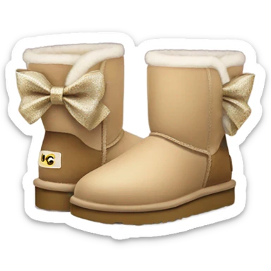 uggs with bows on back sticker