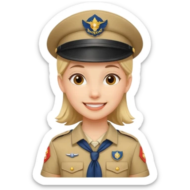 scout girl very unique  sticker