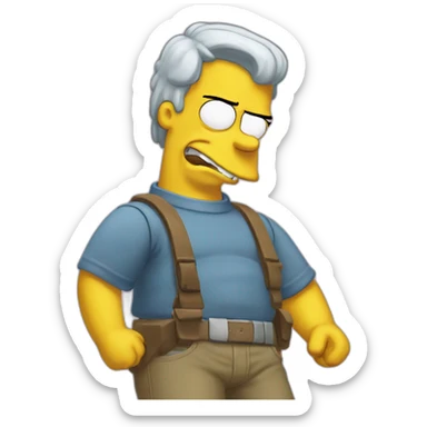 dolph starbeam the simpsons bully sticker