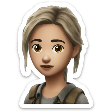 dina from the last of us sticker