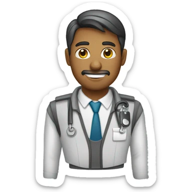 empleado de oficina sticker