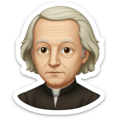 Johann Gottlieb Fichte philosopher three-quarter view sticker
