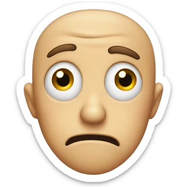 Horrified  face sticker