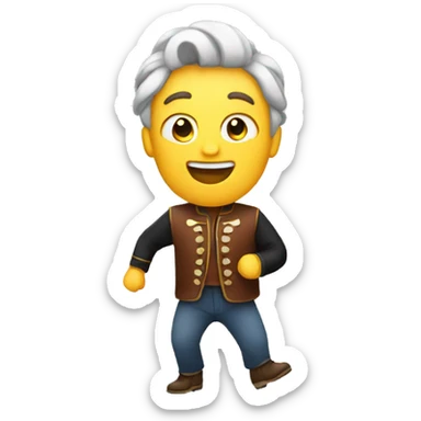 person yodeling sticker