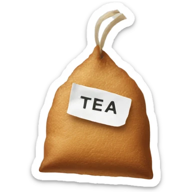 A tea bag  sticker