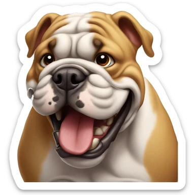 ferocious bulldog sticker