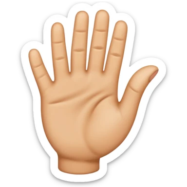 Mirror of this emoji👌. Left hand ok emoji sticker