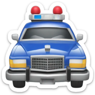 Duke of hazards police car sticker