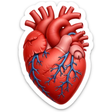 heart animal organ sticker