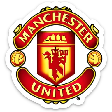 Manchester United logo sticker