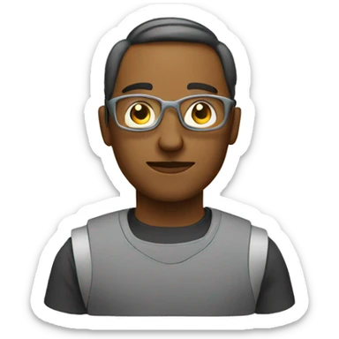 technological man sticker