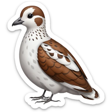 Male Rock Willow Ptarmigan sticker
