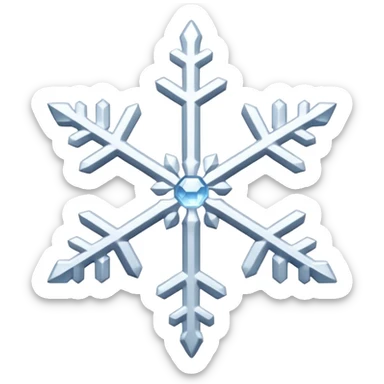 Snowflakes falling in the background sticker
