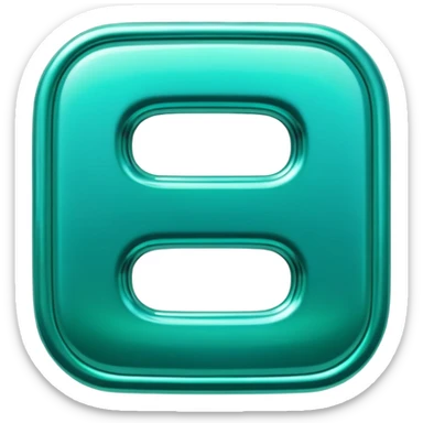 Create a custom emoji badge featuring a stylized, glossy letter “S”. Use the Platinum rank style from League of Legends: teal-green metallics, reflective surfaces, and a futuristic elegant frame. Vibrant and high readability.
 sticker