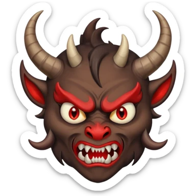 very sad and scared demon memoji sticker