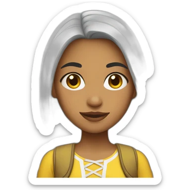 Colombian girl sticker