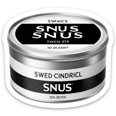 Create me SNUS with every single detail sticker