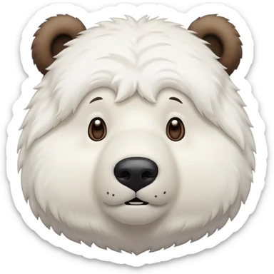 ice bear from we bare bears cartoon network sticker