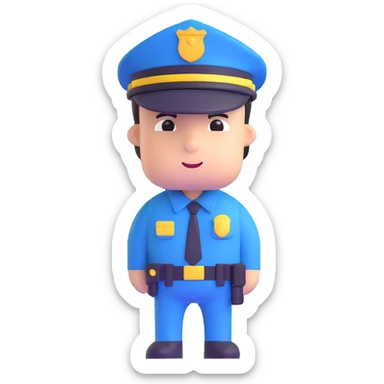 police officer sticker