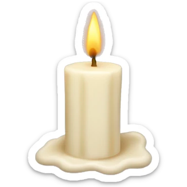Vanilla candle sticker