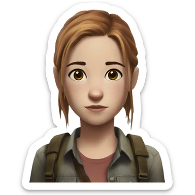 Ellie the last of us Little bit dezoom sticker