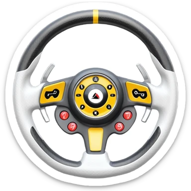 F1 steering wheel sticker
