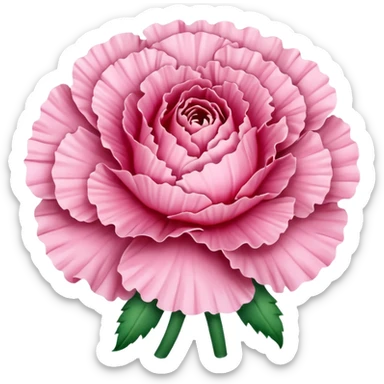 Pink carnation emojis sticker