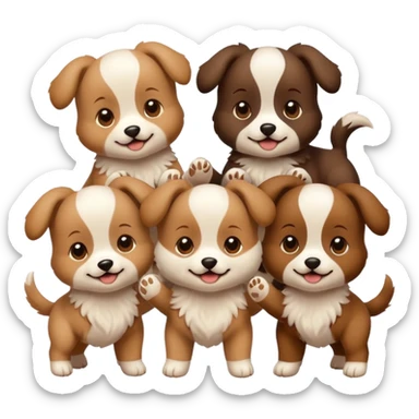 Perritos bailando sticker