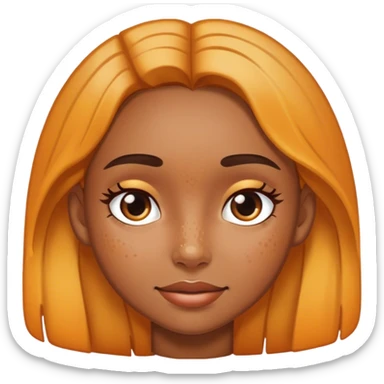 Girl with hyperpigmentation  sticker