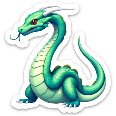 Seviper-Dragonair-hybrid, full body, sticker