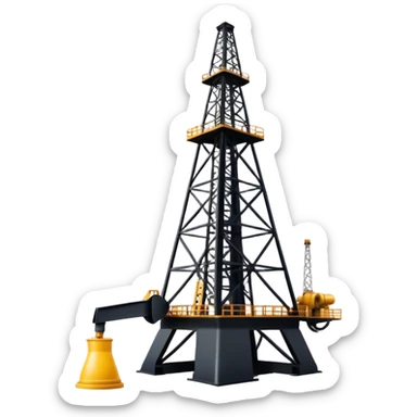 oil derrick sticker