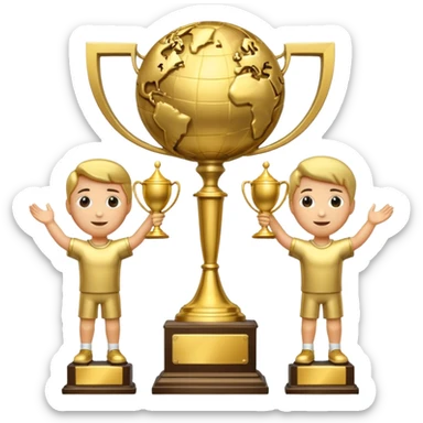 Create an airbnb category icon that looks like the world cup trophy sticker