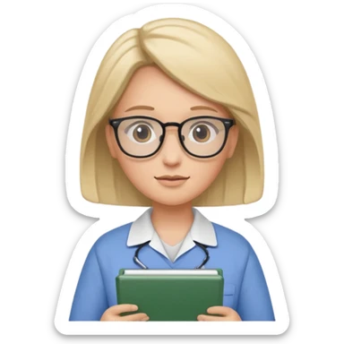 psychiatrist or therapist, mental health professional with notebook sticker