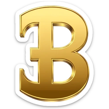 Currency crypto money symbol for the money "Fcoins" letter F sticker