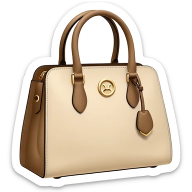 A cream color handbag sticker