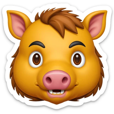 AI coder boar sticker