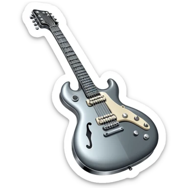 heavy metal guitar sticker