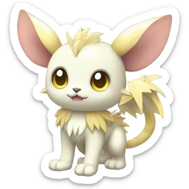 Cute cool shiny fantasy animal hybrid Fakemon full body sticker