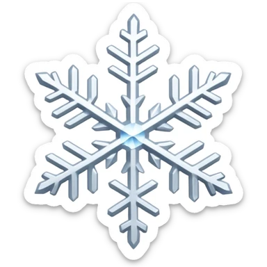 Snowflakes falling in the background sticker