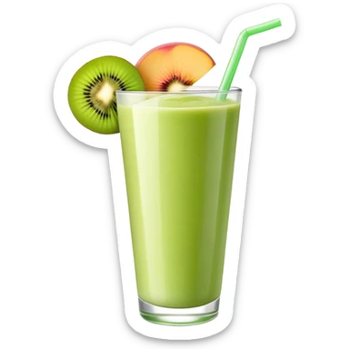 Peach kiwi smoothie  sticker